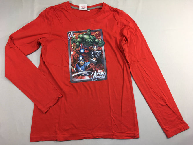 T-shirt m.l rouge Avengers, moins cher chez Petit Kiwi