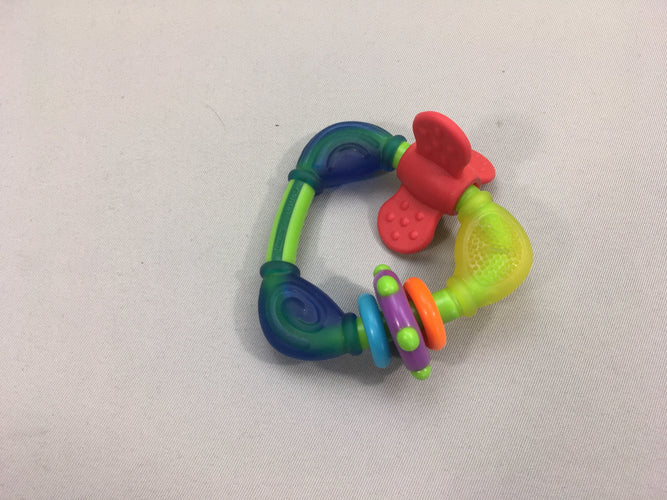 Anneau de dentition triangle multicolore, moins cher chez Petit Kiwi