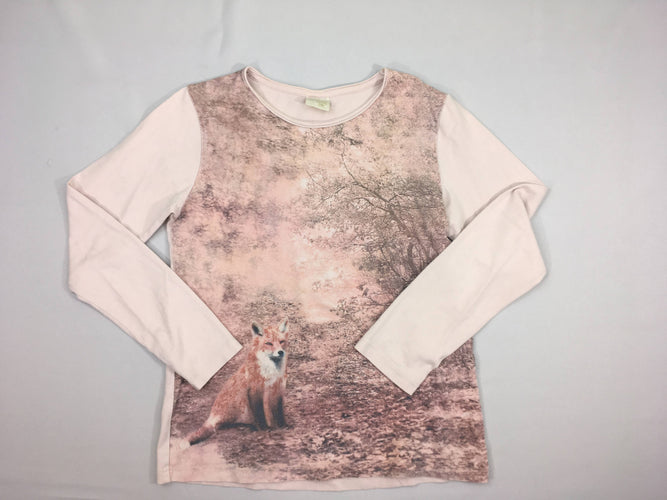 T-shirt m.l rose renard, légèrement bouloché, moins cher chez Petit Kiwi