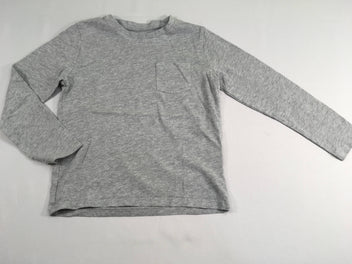T-shirt m.l gris chiné poche