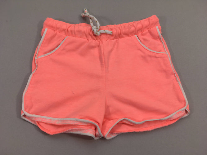 Short jersey corail fluo, moins cher chez Petit Kiwi