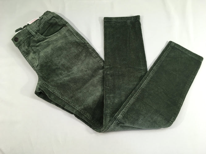 Pantalon velours côtelé vert, moins cher chez Petit Kiwi