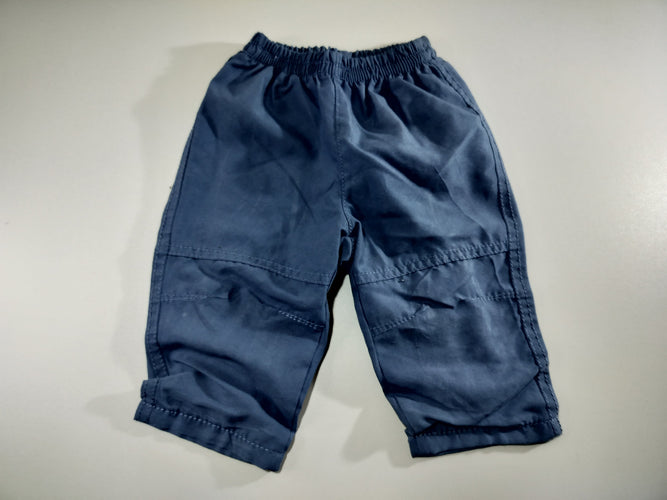 Pantalon bleu doublé jersey, moins cher chez Petit Kiwi