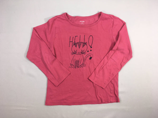 T-shirt m.l rose Hello, moins cher chez Petit Kiwi