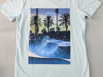 T-shirt m.c bleu clair palmiers 