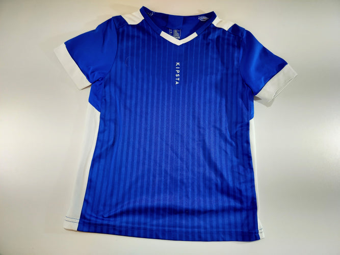 T-shirt maillot m.c  bleu , blanc "Kipsta", moins cher chez Petit Kiwi