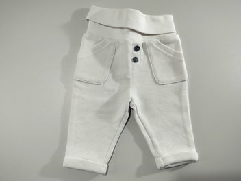Pantalon texturé blanc