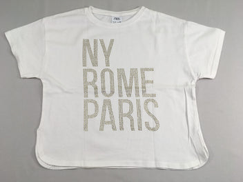 T-shirt m.c blanc NY strass