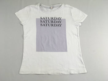 T-shirt m.c blanc Saturday