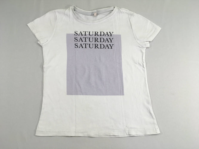 T-shirt m.c blanc Saturday, moins cher chez Petit Kiwi