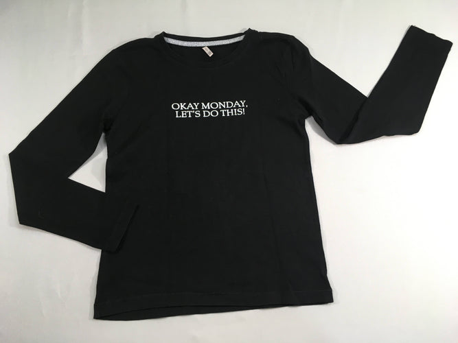 T-shirt m.l noir Okay, moins cher chez Petit Kiwi