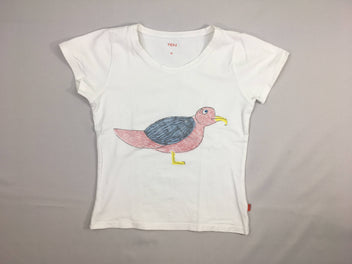 T-shirt m.c blanc oiseau