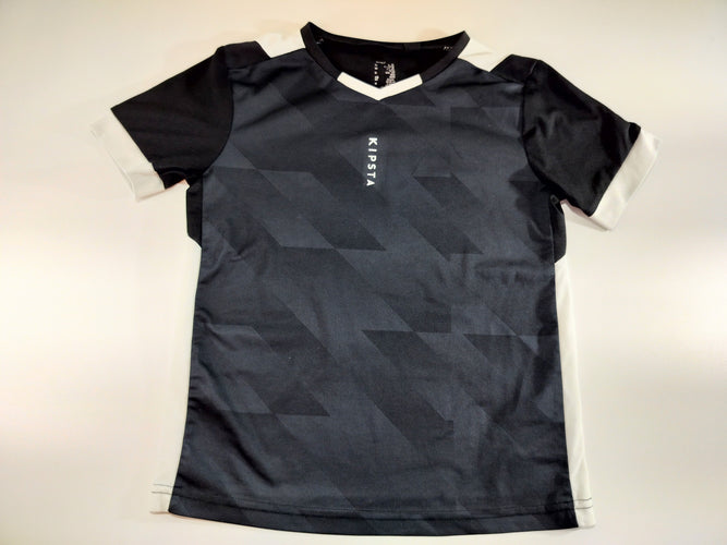 T-shirt maillot m.c  noir , blanc "Kipsta", moins cher chez Petit Kiwi