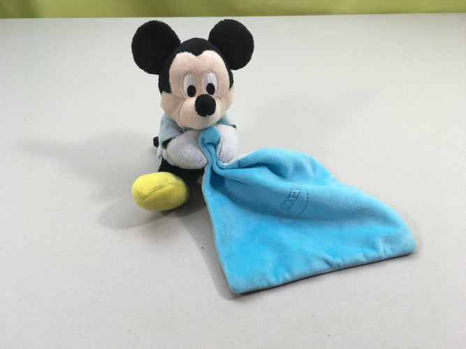 Petite peluche/doudou Mickey bleu, moins cher chez Petit Kiwi
