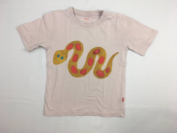T-shirt m.c beige rosé serpent