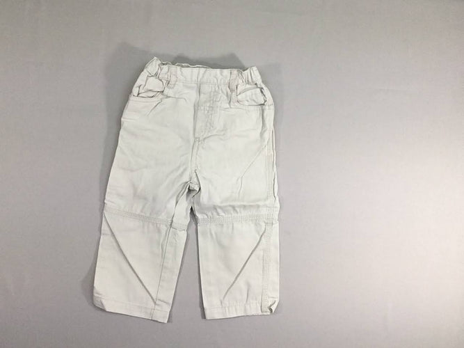 Pantalon droit blanc, moins cher chez Petit Kiwi
