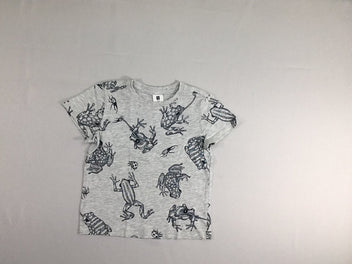 T-shirt m.c gris chiné grenouilles
