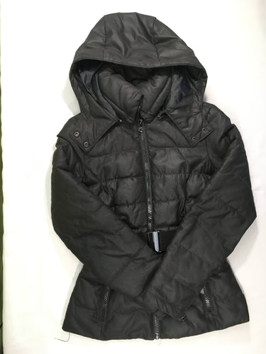 Veste à capuche amovible noire 36, moins cher chez Petit Kiwi