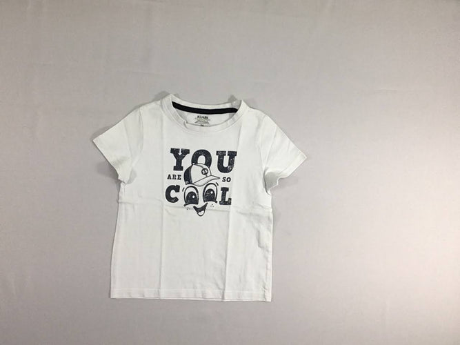 T-shirt m.c blanc You, moins cher chez Petit Kiwi