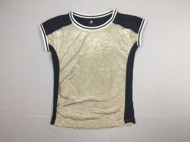 T-shirt m.c texturé doré-noir, moins cher chez Petit Kiwi