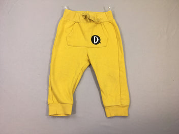 Pantalon molleton jaune D poche avant, un peu taché