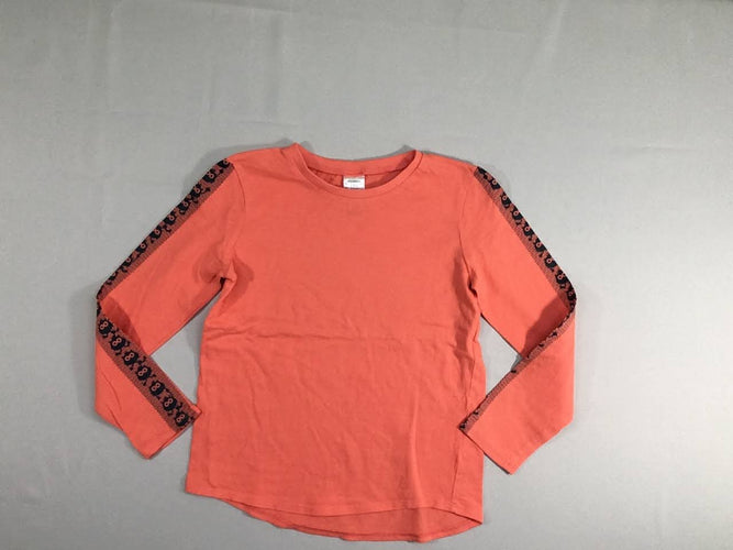 T-shirt m.l orange vif, moins cher chez Petit Kiwi