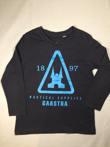 T-shirt m.l  - bleu foncé - écriture bleu clair - tb étata, moins cher chez Petit Kiwi