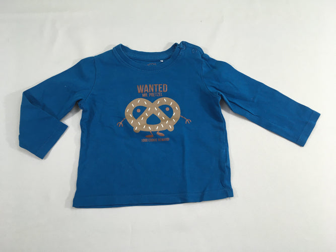 T-shirt m.l bleu Wanted bretzel, moins cher chez Petit Kiwi