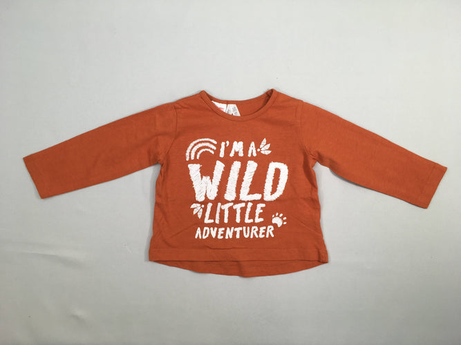 T-shirt m.l orange Wild, moins cher chez Petit Kiwi