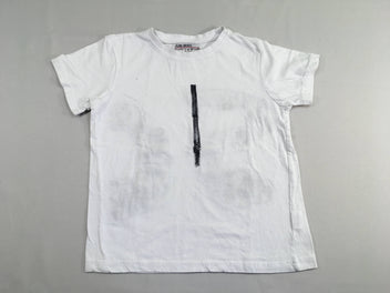 T-shirt m.c blanc trait noir