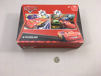 2 puzzles Cars , 35pcs, 50pcs, +4a - complet