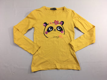 T-shirt m.l jaune panda sequins