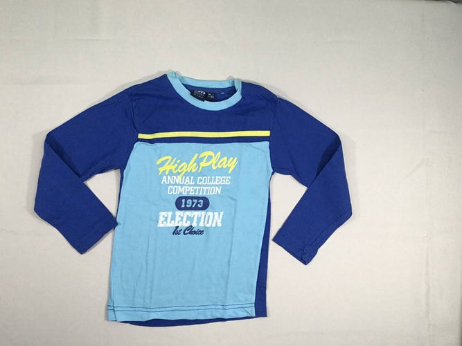 T-shirt m.l bleu-jaune HighPlay, moins cher chez Petit Kiwi