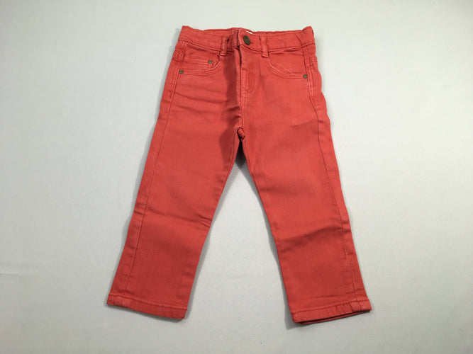 Pantalon denim rouge, moins cher chez Petit Kiwi