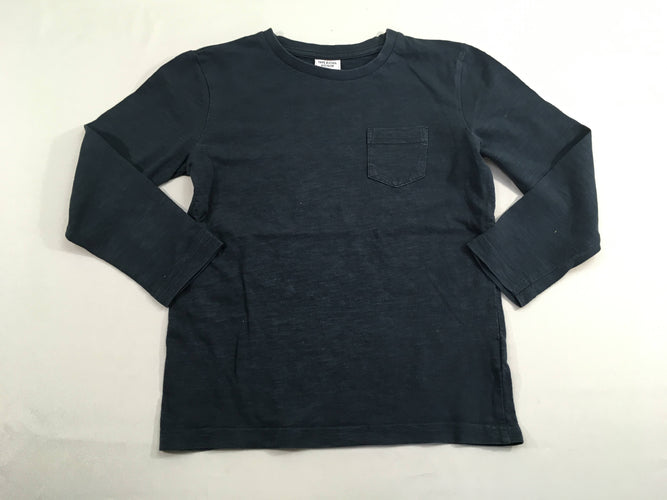 T-shirt m.l bleu marine flammé poche, moins cher chez Petit Kiwi