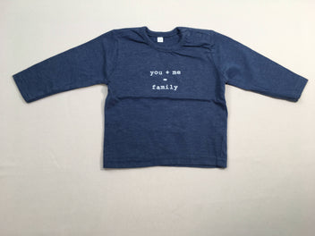 T-shirt m.l bleu chiné family