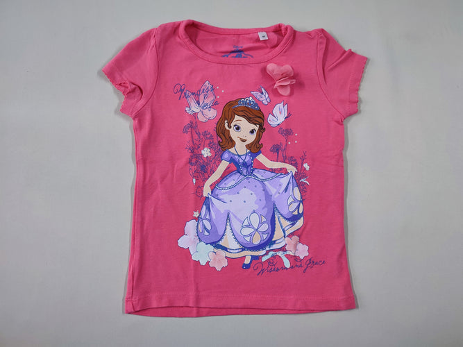 T-shirt m.c rose Princesse Sofia, moins cher chez Petit Kiwi