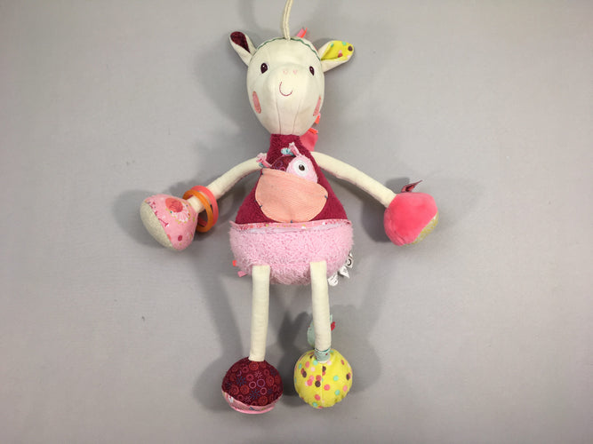 Peluche d'activités licorne Louise, moins cher chez Petit Kiwi