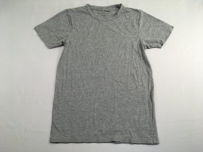 T-shirt m.c gris chiné, taille M, moins cher chez Petit Kiwi