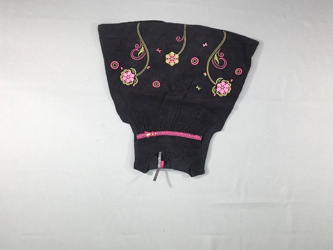 Robe s.m velours côtelé gris foncé