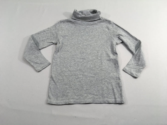 T-shirt m.l col roulé gris chiné, moins cher chez Petit Kiwi