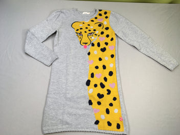 Robe m.l pull guépard, très légèrement bouloché