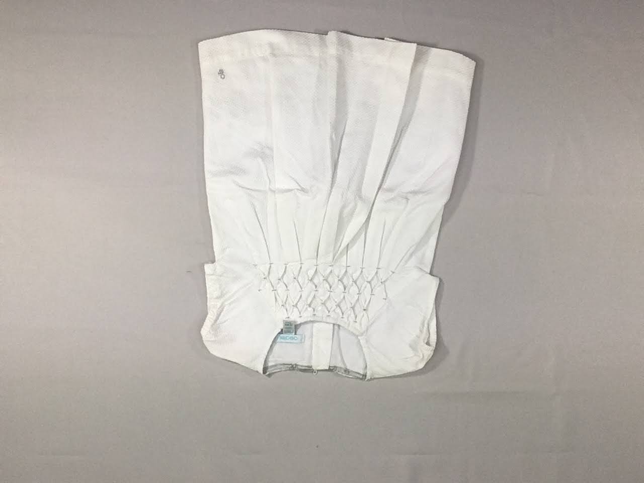 Robe m.c blanc texturé