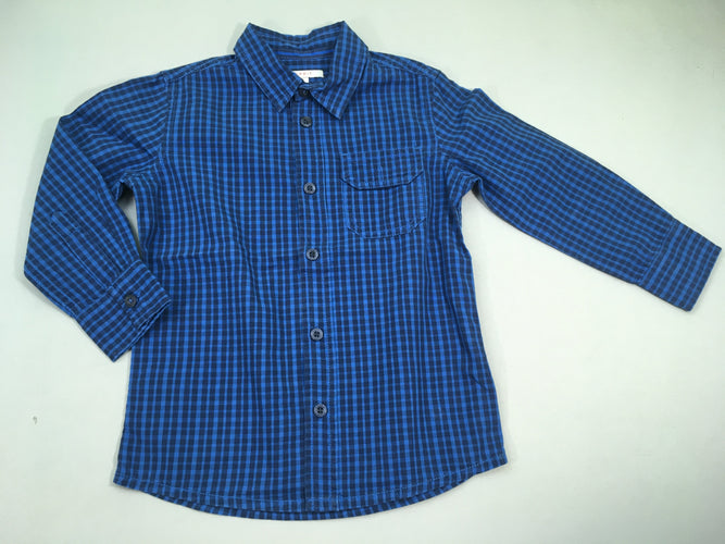 Chemise m. carreaux bleus, moins cher chez Petit Kiwi