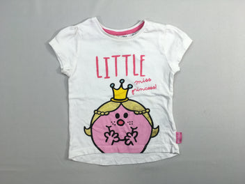 T-shirt m.c blanc Little miss princess