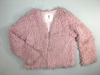 Gilet-veste duveteux rose