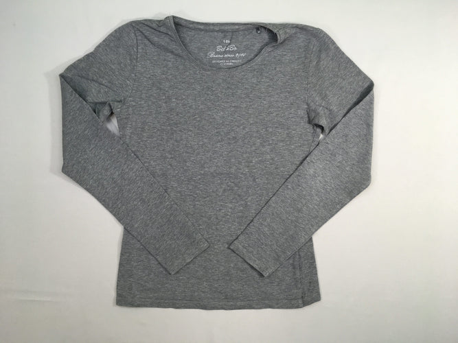 T-shirt m.l gris chiné, moins cher chez Petit Kiwi