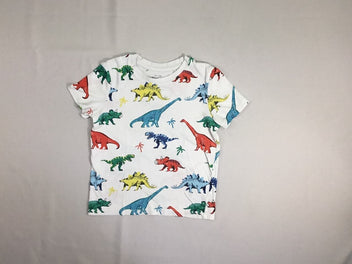 T-shirt m.c blanc dinosaures