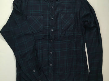 Chemisier ml bleu foncé cr vert