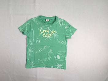T-shirt m.c vert surf let's go